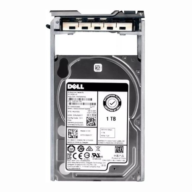 08DN1Y Dell 1TB 7.2K RPM 6Gb/s SATA 128MB Cache 2.5-inch Enterprise Hard Drive
SKU: 08DN1Y
Weight: 3.00 lbs
Condition: Refurbished
1TB 7,200 RPM SATA 6Gbps 2.5-inch enterprise-grade hard drive
Equipped with 128MB cache for optimized performance
Hot-swap support ensures minimal downtime during replacements
Ideal for Dell servers and storage systems requiring high-capacity drives