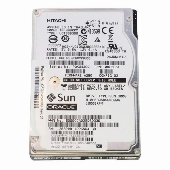 0B25651 HGST Hitachi Ultrastar C10K600 300GB 10K RPM 6Gb/s SAS 64MB Cache 2.5-inch Internal Hard Drive
SKU: 0B25651
Weight: 3.00 lbs
Condition: Refurbished
300GB 10K RPM SAS 6Gbps 2.5-inch internal hard drive
64MB cache buffer for optimized read/write performance
Enterprise-class reliability with 2 million hours MTBF
Advanced power management for energy-efficient operation