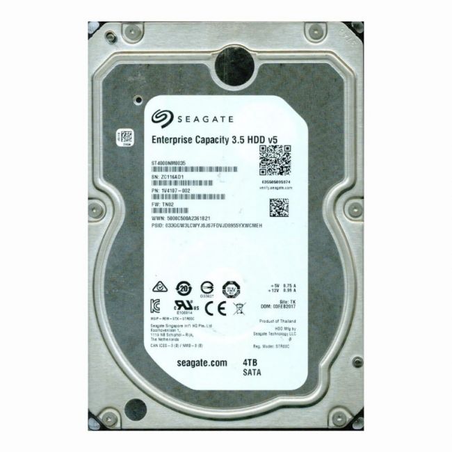 1V4107-002 Seagate Exos 7E8 4TB 7.2K RPM 6Gb/s SATA 512n 128MB Cache 3.5-Inch Hard Disk Drive
SKU: 1V4107-002
Weight: 3.00 lbs
Condition: Refurbished
4TB high-capacity storage for enterprise and data center applications
7,200 RPM speed for reliable performance in heavy workloads
SATA 6Gb/s interface with 512n sector format for seamless data transfer
128MB cache enhances read/write performance