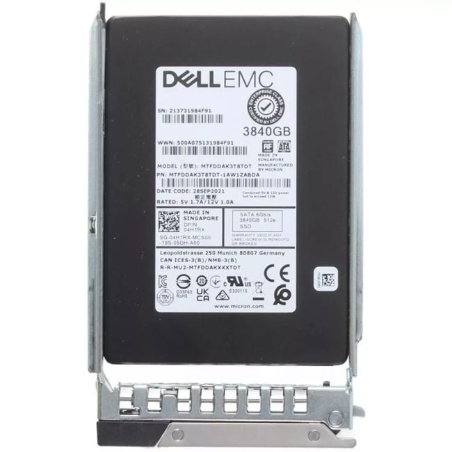 4H1RX Dell 3.84TB 6Gb/s SATA 2.5-inch Mixed Use 3DWPD Hot-Plug Solid State Drive - Hyper Tech Supplies