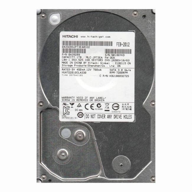 HUA722010CLA330 HGST 1TB 7.2K RPM 3Gb/s SATA 3.5-inch Hard Disk Drive
SKU: HUA722010CLA330
Weight: 3.00 lbs
Condition: Refurbished
1TB storage capacity ideal for mid-range desktop and server systems
7,200 RPM spindle speed for quick data access
SATA 3Gb/s interface for stable and efficient data transfer
3.5-inch form factor offering a reliable, high-capacity solution