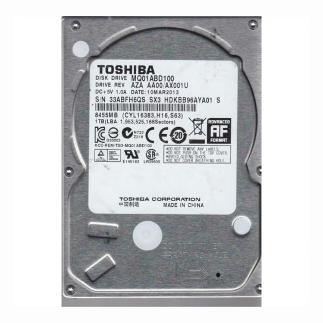 MQ01ABD100 Toshiba Mobile 1TB 5.4K RPM 3Gb/s SATA 512e 8MB Cache 2.5-inch Internal Hard Drive
SKU: MQ01ABD100
Weight: 3.00 lbs
Condition: Refurbished
1TB storage capacity for mobile and laptop use
5,400 RPM speed offers reliable performance for daily tasks
SATA 3Gbps interface ensures fast data transfer
2.5-inch form factor with 8MB cache for efficient data handlingMB Cache (512e) 2.5-inch Internal Hard Drive