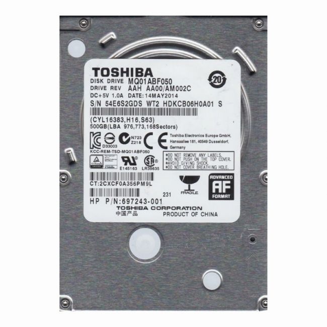 MQ01ABF050 Toshiba Mobile Thin 500GB 5.4K RPM 6Gb/s SATA 512e 8MB Cache 2.5-inch Internal Hard Drive
SKU: MQ01ABF050
Weight: 3.00 lbs
Condition: Refurbished
500GB storage capacity ideal for mobile devices and laptops
5,400 RPM spindle speed for power-efficient data access
SATA 6Gbps interface for fast data transfer rates
2.5-inch form factor with 8MB cache for compact, reliable performance