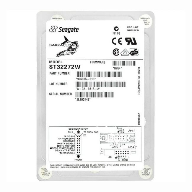 ST32272W Seagate Barracuda 4XL 2.26GB 7.2K RPM Ultra Wide SCSI 68-Pin 512KB Cache 3.5-inch Internal Hard Drive
SKU: ST32272W
Weight: 3.00 lbs
Condition: Refurbished
2.26GB 7.2K RPM Ultra Wide SCSI 68-Pin 3.5-inch internal hard drive
512KB cache for improved data access speeds
Designed for high-performance desktop and workstation applications
Reliable Seagate Barracuda 4XL series with robust build quality