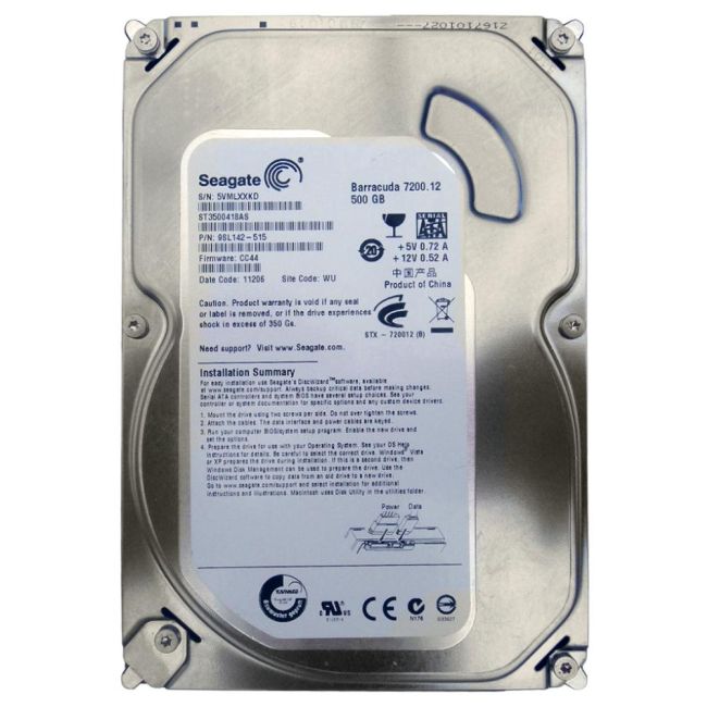 ST3500418AS Seagate Barracuda 7200.12 500GB 7200RPM SATA 3Gbps 16MB Cache 3.5-inch Internal Hard Drive
SKU: ST3500418AS
Weight: 3.00 lbs
Condition: Refurbished
✔ 500GB capacity with 7200 RPM speed for reliable performance
✔ 16MB cache and SATA 3Gbps interface for efficient data transfers
✔ 3.5" form factor, optimized for desktop systems and storage solutions