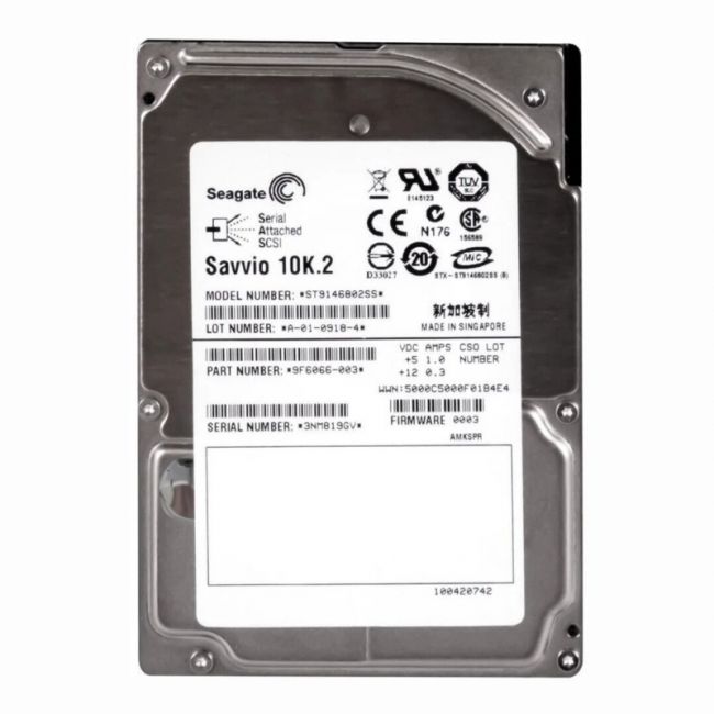 ST9146802SS Seagate Savvio 10K.2 146.8GB 10K RPM SAS 3Gbps 16MB Cache 2.5-inch Internal Hard Drive
SKU: ST9146802SS
Weight: 3.00 lbs
Condition: Refurbished
146.8GB 10K RPM SAS 3Gbps 2.5-inch internal hard drive
16MB cache for efficient data processing
Designed for enterprise applications requiring high reliability
Compatible with various SAS-enabled servers and storage systems