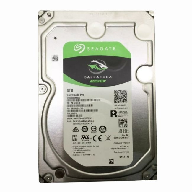 T8000DM005 Seagate BarraCuda Pro 8TB 7.2K RPM SATA 6Gbps 256MB Cache (512e) 3.5-inch Internal Hard Drive