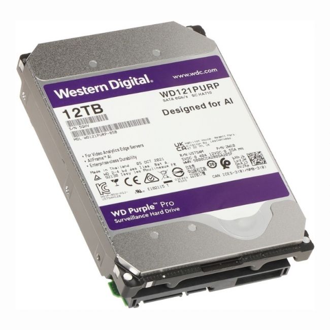 WD121PURP Western Digital Purple Pro 12TB 7200RPM SATA 6Gbps 256MB Cache 3.5-inch Hard Drive - Hyper Tech Supplies
