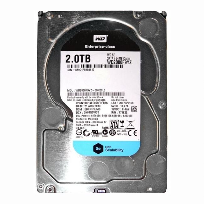 WD2000F9YZ-09N20L0 Western Digital SE 2TB 7.2K RPM SATA 512e 64MB Cache 3.5-Inch Hard Disk Drive
SKU: WD2000F9YZ-09N20L0
Weight: 3.00 lbs
Condition: Refurbished
2TB storage capacity for large data storage needs
7,200 RPM rotational speed for quick data access
SATA 512e interface with 64MB cache for optimized performance
3.5-inch form factor for easy integration into desktop systems