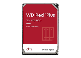 WD Red Plus WD30EFPX 3 TB Hard Drive - 3.5" Internal - SATA (SATA/600) - Conventional Magnetic Recording (CMR) Method - Storage System Device Supported - 5400rpm - 3 Year Warranty