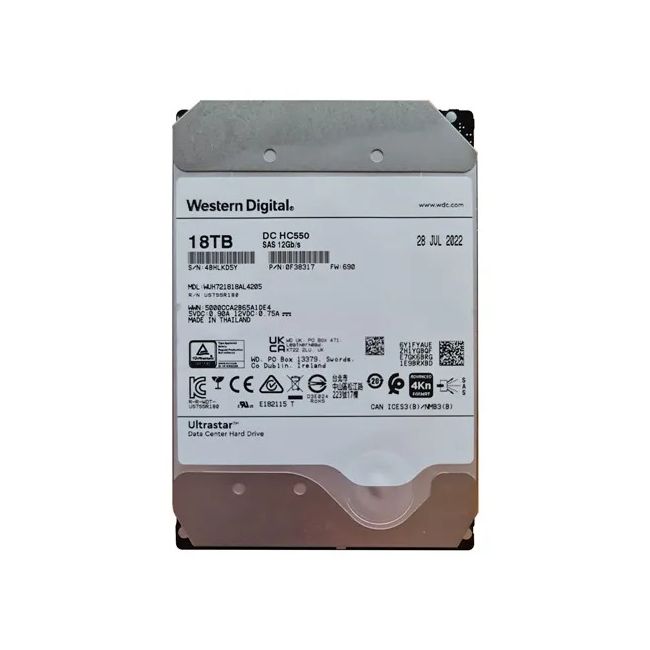 WUH721818AL4205 WD DC HC550 18TB 7.2k SAS 12Gb/s 512MB 3.5" HDD
SKU: WUH721818AL4205
Weight: 3.00 lbs
Condition: Refurbished
WUH721818AL4205 WD DC HC550 18TB 7.2k SAS 12Gb/s 512MB 3.5" HDD