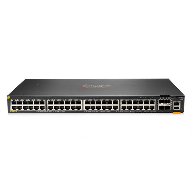 HPE JL666A Aruba CX 6300F Managed Network Switch, 24-Ports 10/100/1000BASE-T, Class4, Layer 3, Rack-mountable, with 4-Ports SFP56 - Hyper Tech Supplies