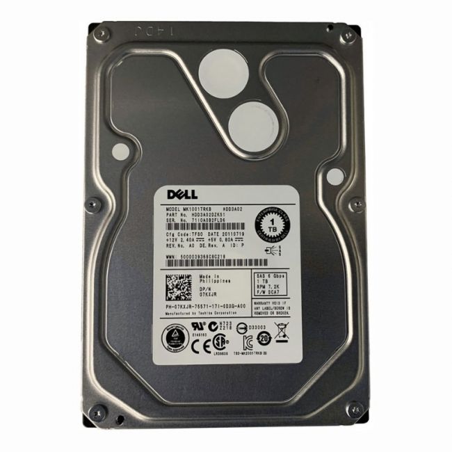 HDD3A02DZK51 Toshiba 1TB 7.2K RPM 6Gb/s SAS 16MB Cache 3.5-inch Internal Hard Disk Drive