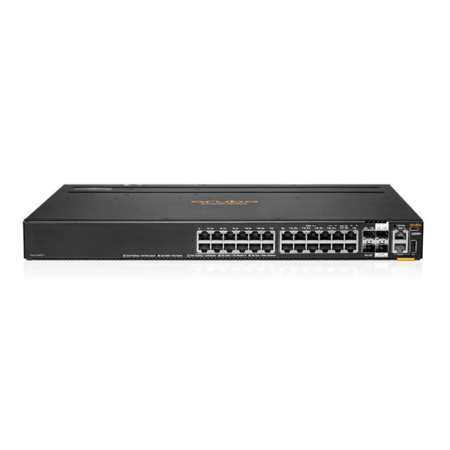 HPE R8Q67A Aruba CX 6200M Managed Network Switch, 24-Ports 10/100/1000BASE-T, Layer 3, Rack-mountable, with 4-Ports SFP+ - Hyper Tech Supplies