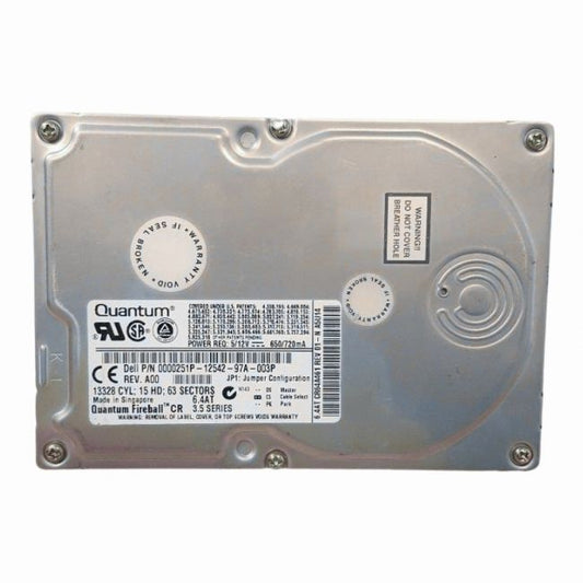 0000251P Dell 6.4GB 5.4K RPM ATA-66 512KB Cache 3.5-inch Hard Drive
SKU: 0000251P
Weight: 3.00 lbs
Condition: Refurbished
6.4GB 5400 RPM 3.5-inch internal hard drive from Dell
ATA-66 interface for legacy IDE/PATA systems
512KB cache for smooth basic data operations
Reliable solution for vintage computing environments
