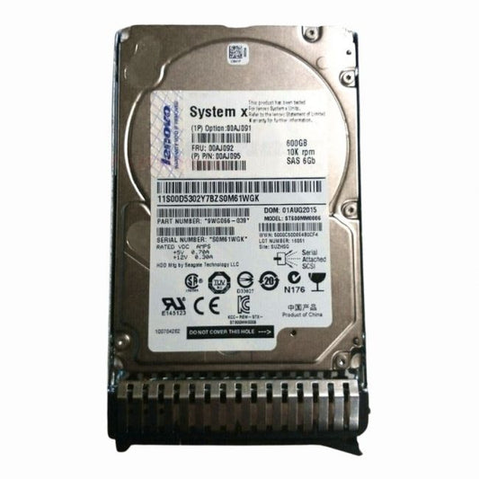 00AJ092 IBM 600GB 10K RPM 6Gb/s SAS Hot Swap 2.5-inch Internal Hard Drive
SKU: 00AJ092
Weight: 3.00 lbs
Condition: Refurbished
600GB storage capacity for enterprise-level applications
10,000 RPM spindle speed for fast data access
SAS 6Gbps interface for reliable high-speed data transfer
2.5-inch form factor with hot-swap capability for easy maintenance