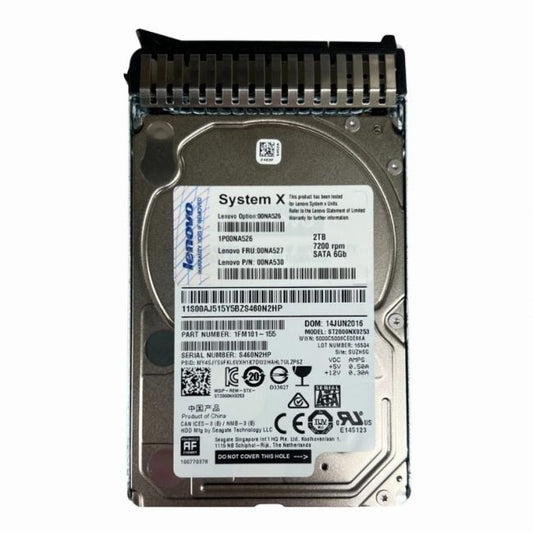 00NA527 Lenovo 2TB 7.2K RPM 6Gb/s SATA Hot Swap 2.5-inch Internal Hard Drive
SKU: 00NA527
Weight: 3.00 lbs
Condition: Refurbished
2TB 7.2K RPM SATA 6Gbps 2.5-inch internal hard drive
Hot-swappable design for seamless system maintenance
Optimized for Lenovo ThinkServer and storage systems
512e format for compatibility with modern systems