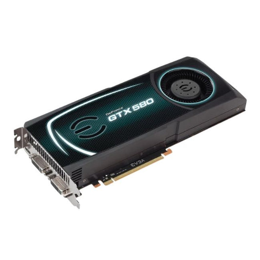 015P31580AR EVGA GeForce GTX 580 1536 MB GDDR5 Graphics Card
SKU: 015P31580AR
Weight: 5.00 lbs
Condition: Refurbished
NVIDIA GeForce GTX 580 with 1536MB GDDR5 memory
Base GPU clock speed of 772 MHz for high-performance gaming
PCI Express 2.0 x16 interface for seamless system integration
Dual-slot design with 2 x DVI-I and 1 x mini-HDMI outputs