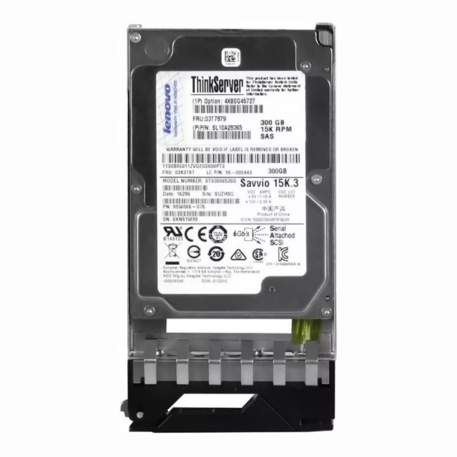 03T7879 Lenovo 300GB 15K RPM 6Gb/s SAS 64MB Cache 2.5-Inch Hot Swap Hard Drive
SKU: 03T7879
Weight: 3.00 lbs
Condition: Refurbished
300GB 15K RPM SAS 6Gbps 2.5-inch internal hard drive
64MB cache for rapid data access and transfer
Hot-swap capability for uninterrupted system operation
Compatible with Lenovo ThinkSystem and ThinkServer models