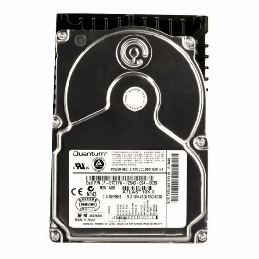 0707YG Dell 9.2GB 10K RPM Ultra-160 SCSI 68-Pin 8MB Cache 3.5-inch Internal Hard Drive
SKU: 0707YG
Weight: 3.00 lbs
Condition: Refurbished
9.2GB Ultra160 SCSI 3.5-inch internal hard drive
10,000 RPM spindle speed for fast data access
8MB cache for improved performance
68-pin interface for legacy system compatibility