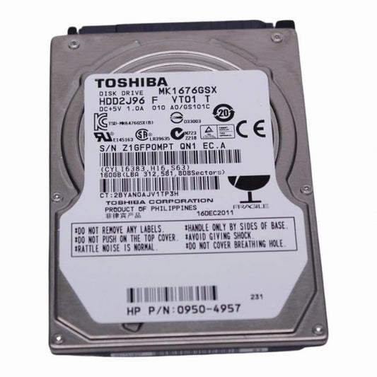0950-4957 HP 160GB 5.4K RPM 3Gb/s SATA 2.5-inch Hard Drive
SKU: 0950-4957
Weight: 3.00 lbs
Condition: Refurbished
160GB storage capacity suitable for light data storage needs
5,400 RPM spindle speed for quiet, energy-efficient operation
SATA interface for reliable and consistent data transfer
2.5-inch form factor ideal for compact systems and laptops