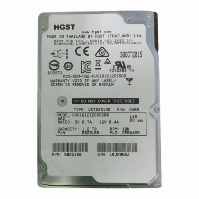 0B25168 HGST Hitachi Ultrastar C10K1200 1.2TB 10K RPM 6Gb/s SAS 64MB Cache 2.5-inch Internal Hard Drive
SKU: 0B25168
Weight: 3.00 lbs
Condition: Refurbished
1.2TB 10K RPM SAS 6Gbps 2.5-inch enterprise hard drive
64MB cache for optimized data handling
Advanced features like Rotational Vibration Safeguard (RVS)
Compatible with high-performance servers and storage systems