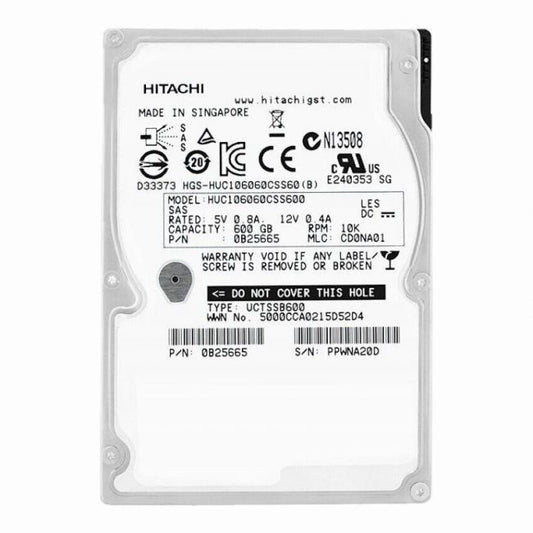 0B25665 NetApp 600GB 10K RPM 6Gb/s SAS 512e 64MB Cache 2.5-Inch Hard Disk Drive