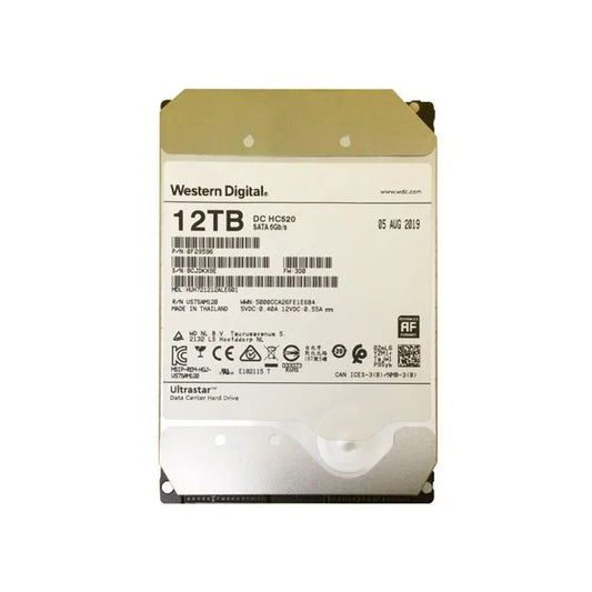 0F29596 Western Digital Ultrastar He12 12TB 7.2K RPM 6Gb/s SATA 3.5-inch Hard Drive