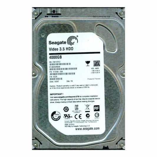 1F3168-300 Seagate Video 3.5 4TB 5.9K RPM 6Gb/s SATA 64MB Cache 3.5-inch Hard Disk Drive
SKU: 1F3168-300
Weight: 3.00 lbs
Condition: Refurbished
4TB storage capacity for extensive data storage
5900 RPM spindle speed for efficient performance
6Gbps SATA interface ensuring fast data transfer
64MB cache enhancing read/write operations
