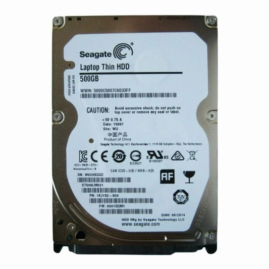 1KJ152-500 Seagate Momentus Thin 500GB 7.2K RPM 6Gb/s SATA 512e 32MB Cache 2.5-Inch Hard Disk Drive
SKU: 1KJ152-500
Weight: 3.00 lbs
Condition: Refurbished
500GB storage capacity for portable and everyday computing
7,200 RPM rotational speed for fast data access
6Gb/s SATA interface with 512e formatting for efficient data handling
32MB cache for improved performance in a 2.5-inch form factor
