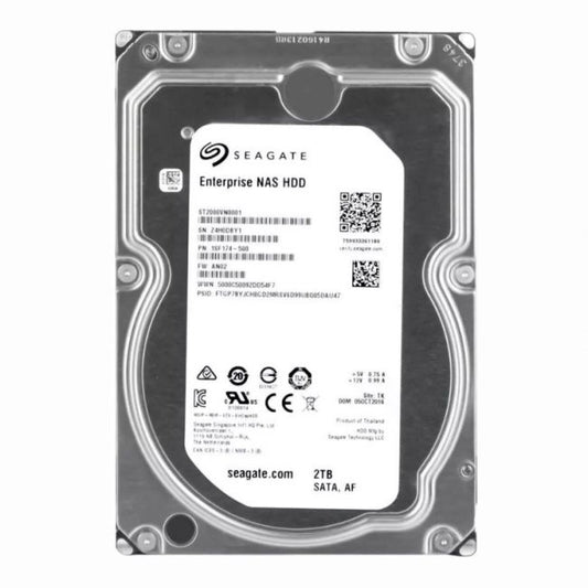 1SF174-500 Seagate Enterprise NAS 2TB 7.2K RPM 6Gb/s SATA 128MB Cache 3.5-inch Hard Disk Drive
SKU: 1SF174-500
Weight: 3.00 lbs
Condition: Refurbished
2TB storage capacity built for enterprise NAS environments
7200 RPM spindle speed for faster data access and transfers
6Gb/s SATA interface with 128MB cache for smooth performance
3.5-inch form factor ideal for rack-mounted or tower NAS system