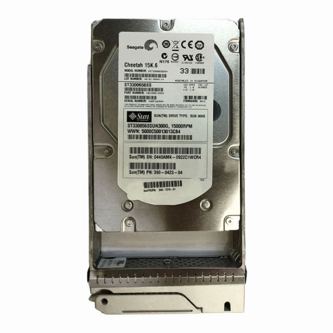 390-0423-04 Sun 300GB 15K RPM 3Gb/s SAS 16MB Cache 3.5" Hard Drive