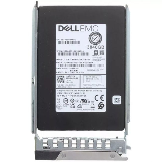 4H1RX Dell 3.84TB 6Gb/s SATA 2.5-inch Mixed Use 3DWPD Hot-Plug Solid State Drive - Hyper Tech Supplies