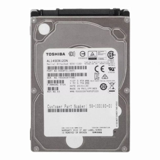 58-100180-01 Cisco 1.2TB 10K RPM 12Gb/s SAS 128MB Cache 2.5-inch Hard Drive
SKU: 58-100180-01
Weight: 3.00 lbs
Condition: Refurbished
1.2TB storage capacity ideal for enterprise data handling
High-speed 12Gb/s SAS interface for fast data throughput
10,000 RPM spindle speed ensures quick access and low latency
Compact 2.5-inch form factor with 128MB cache for enhanced performance