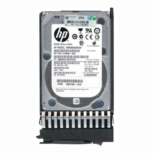 614828-002 HP 500GB 7.2K RPM 3Gb/s SATA Midline Quick Release 2.5-inch Internal Hard Disk Drive