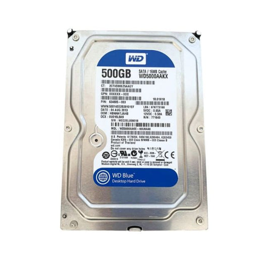 634605-003 HP 500GB 7.2K RPM 6Gbps SATA 3.5"Hard Drive
SKU: 634605-003
Weight: 3.00 lbs
Condition: Refurbished
✔ 500GB capacity with 7200 RPM speed for reliable performance
✔ SATA 6Gbps interface for fast data transfer rates
✔ 3.5" form factor designed for easy installation in desktop systems
