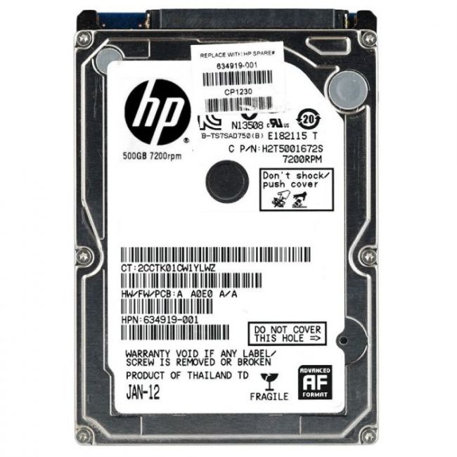 634919-001 HP 500GB 7200RPM SATA 3Gb/s 2.5-inch Hard Drive
SKU: 634919-001
Weight: 3.00 lbs
Condition: Refurbished
✔ 500GB capacity with 7200 RPM speed for efficient performance
✔ SATA 3Gb/s interface for fast and reliable data transfer
✔ 2.5" form factor designed for laptops and compact systems