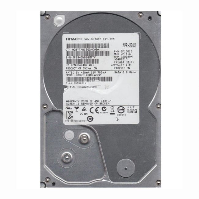 647467-001 HP 1TB 7.2K RPM 6Gb/s SATA MidLine 3.5-inch Internal Hard Disk Drive
SKU: 647467-001
Weight: 3.00 lbs
Condition: Refurbished
1TB storage capacity for substantial data needs
7200 RPM spindle speed for quick data retrieval
6Gbps SATA interface for high-speed data transfer
3.5-inch form factor suitable for desktop and server systems