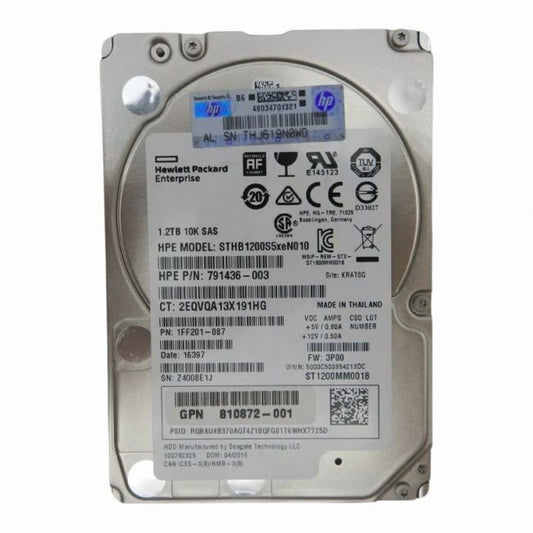 791436-003 HP 1.2TB 10K RPM 6Gb/s SAS 64MB Cache 2.5-inch Hot-Swap Hard Drive
SKU: 791436-003
Weight: 3.00 lbs
Condition: Refurbished
1.2TB storage capacity for high-demand enterprise applications
10,000 RPM speed for quick data access and enhanced performance
6Gb/s SAS interface ensures fast and reliable data transfers
2.5-inch Small Form Factor with 64MB cache for efficient operations