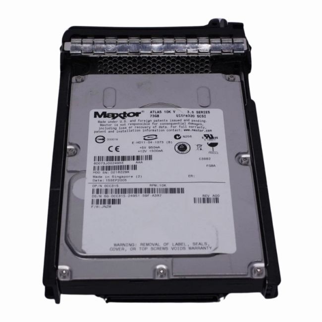 8D073J002495E Maxtor 73GB 10K RPM Ultra320 SCSI 16MB Cache 3.5-inch Internal Hard Drive