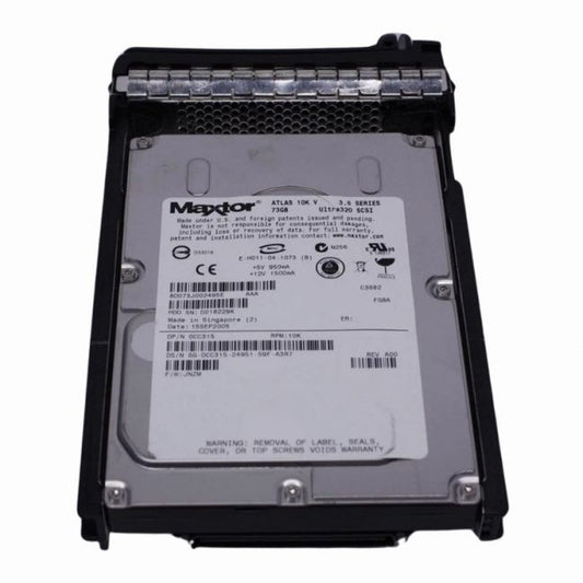 8D073J002495E Maxtor 73GB 10K RPM Ultra320 SCSI 16MB Cache 3.5-inch Internal Hard Drive