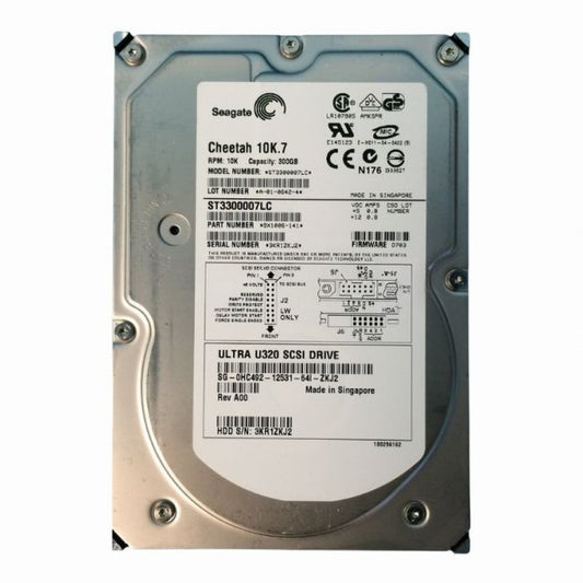 9X1005-141 Seagate Cheetah 10K.7 300GB 10K RPM Ultra-320 SCSI 68-Pin 8MB Cache 3.5-Inch Hard Disk Drive
SKU: 9X1005-141
Weight: 3.00 lbs
Condition: Refurbished
300GB capacity designed for high-performance enterprise applications
10,000 RPM spindle speed for faster access times and reliability
Ultra-320 SCSI interface with 68-pin connector for legacy server compatibility
3.5-inch form factor with 8MB cache to support data-intensive workloads