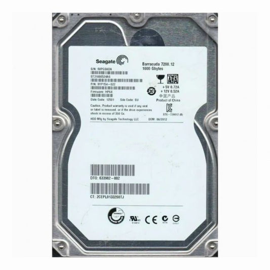 9YP154-022 Seagate 1TB 7.2K RPM 6Gb/s SATA 3.5-inch Hard Disk Drive
SKU: 9YP154-022
Weight: 3.00 lbs
Condition: Refurbished
1TB storage capacity for large file storage and applications
7,200 RPM spindle speed for quick data access
SATA 6Gb/s interface ensures fast and reliable data transfer
3.5-inch form factor fits standard desktop systems