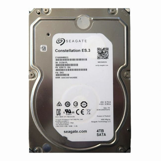 9ZM170-004 Seagate Constellation ES.3 4TB 7.2K RPM 6Gb/s SATA 128MB Cache 3.5-inch Hard Disk Drive