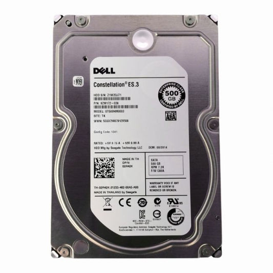 9ZM172-036 Seagate 500GB 7.2K RPM SATA 6Gb/s 3.5-Inch Hard Disk Drive
SKU: 9ZM172-036
Weight: 3.00 lbs
Condition: Refurbished
500GB storage capacity for everyday desktop use
7,200 RPM spindle speed for faster data access
SATA 6Gb/s interface for quick and reliable data transfer
3.5-inch form factor with 16MB cache for enhanced performance