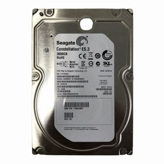 9ZM278-004 Seagate Constellation ES.3 3TB 7.2K RPM 6Gb/s SAS 128MB Cache 3.5-inch Hard Disk Drive
SKU: 9ZM278-004
Weight: 3.00 lbs
Condition: Refurbished
3TB 7.2K RPM SAS 6Gbps 3.5-inch internal hard drive
128MB cache for improved data access speeds
Designed for enterprise storage solutions
Compatible with Seagate Constellation ES.3 series