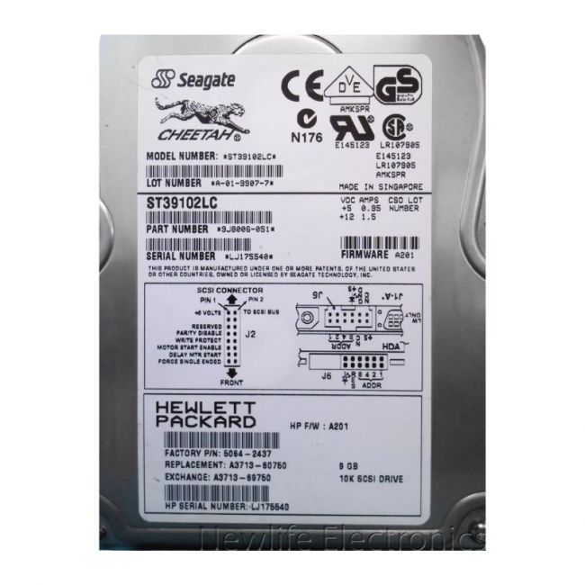 A3713-69750 HP 9GB 10K RPM Ultra2 Wide SCSI 3.5-inch Hard Drive
SKU: A3713-69750
Weight: 3.00 lbs
Condition: Refurbished
✔ 9GB capacity with 10,000 RPM speed for high-performance data access
✔ Ultra2 Wide SCSI interface for fast and reliable data transfer
✔ 3.5" form factor designed for compatibility with various systems