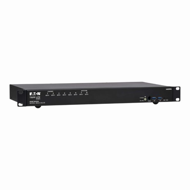 B024-H4U08 Tripp Lite 8 x Ports 4K HDMI/USB 1U Rack-Mountable KVM Switch