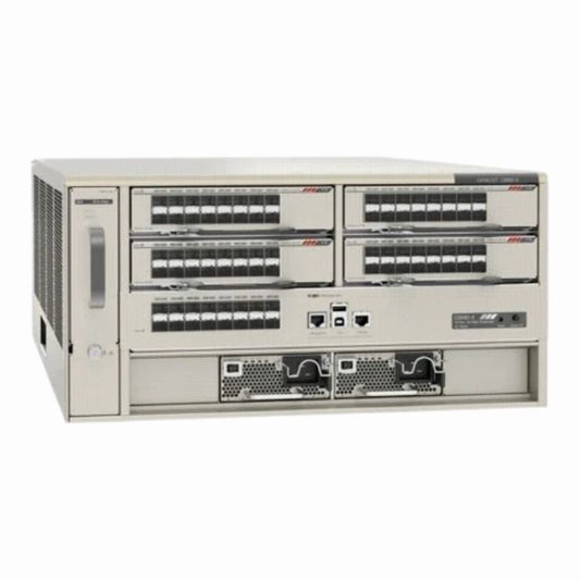 C6880-X-LE Cisco Catalyst 6880-X Series 4 x Ports Card Slots Rack-mountable Layer 3 Managed Network Switch Chassis
SKU: C6880-X-LE
Weight: 5.00 lbs
Condition: Refurbished
Cisco C6880-X-LE Catalyst 6880-X-Chassis