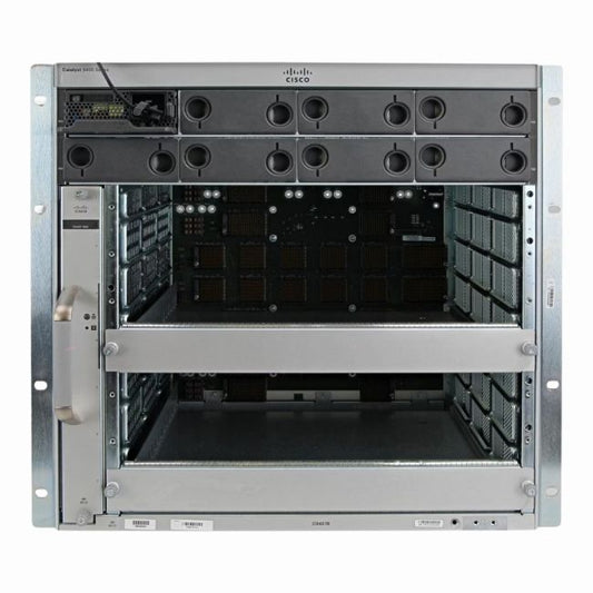 C9407R Cisco Catalyst 9400 Series 7 x Slots 19U rack-mountable Switch Chassis
SKU: C9407R
Weight: 63.00 lbs
Condition: Refurbished
Cisco C9407R Catalyst 9400 Series 7 slot chassis
